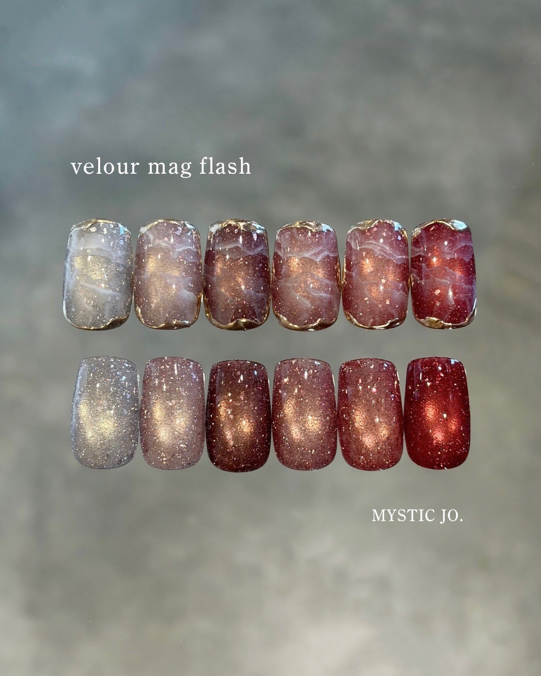 【MYSTIC JO.】VELOUR MAG FLASH / VE-07~12 (6color)