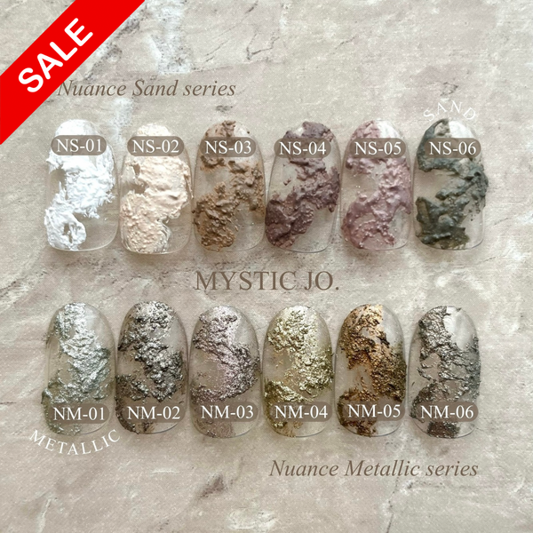 【CLEARANCE SALE特別SET】 NUANCE SAND(6color) NUANCE METALLIC(6color) 12色セット