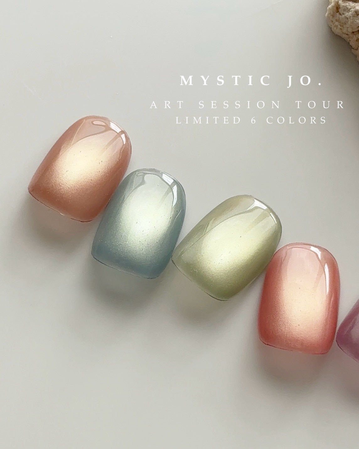 MYSTIC JO.】ART SESSION TOUR 限定マグネットジェル 全6色セット