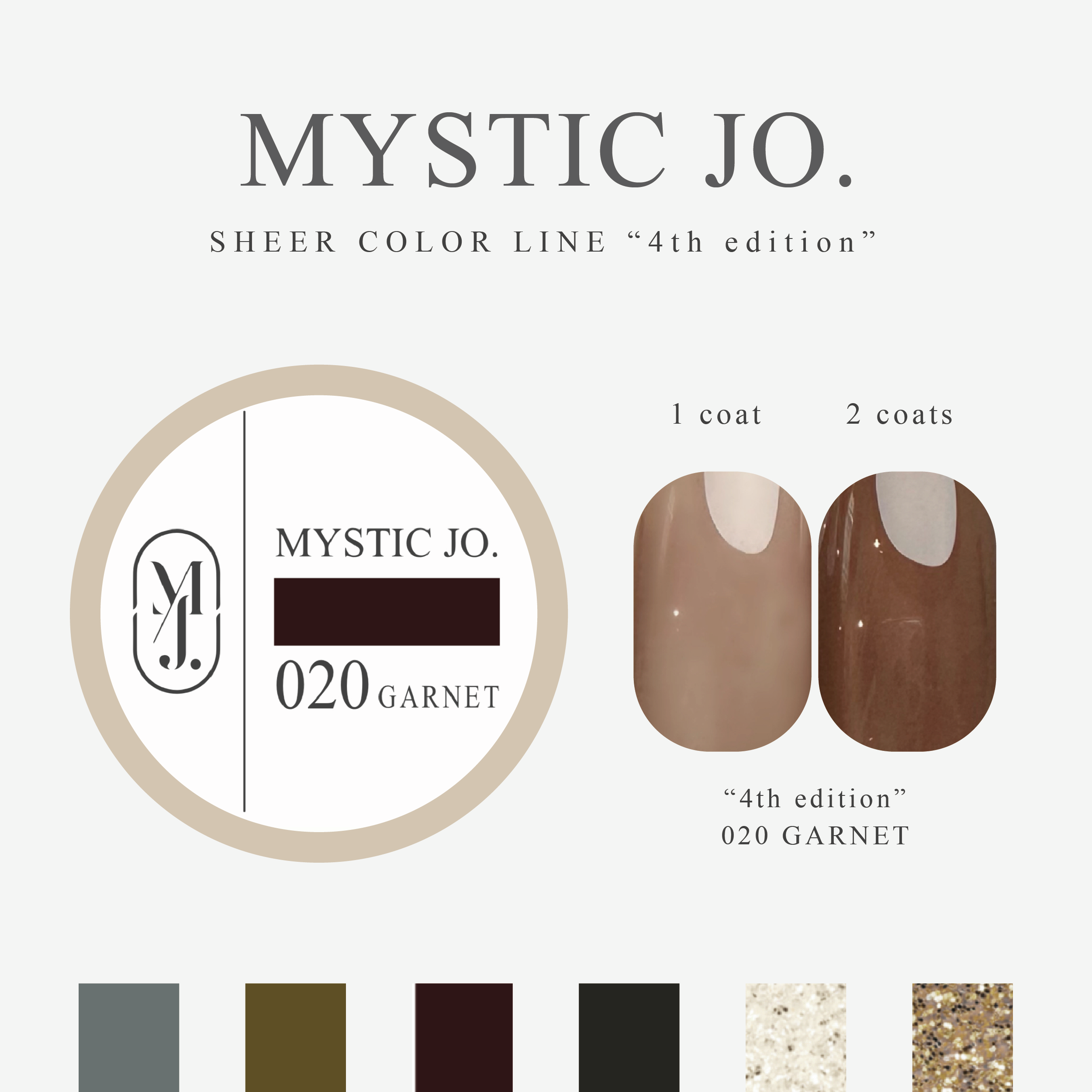 【MYSTIC JO.】MYSTIC GEL 018~023 / 4th edition