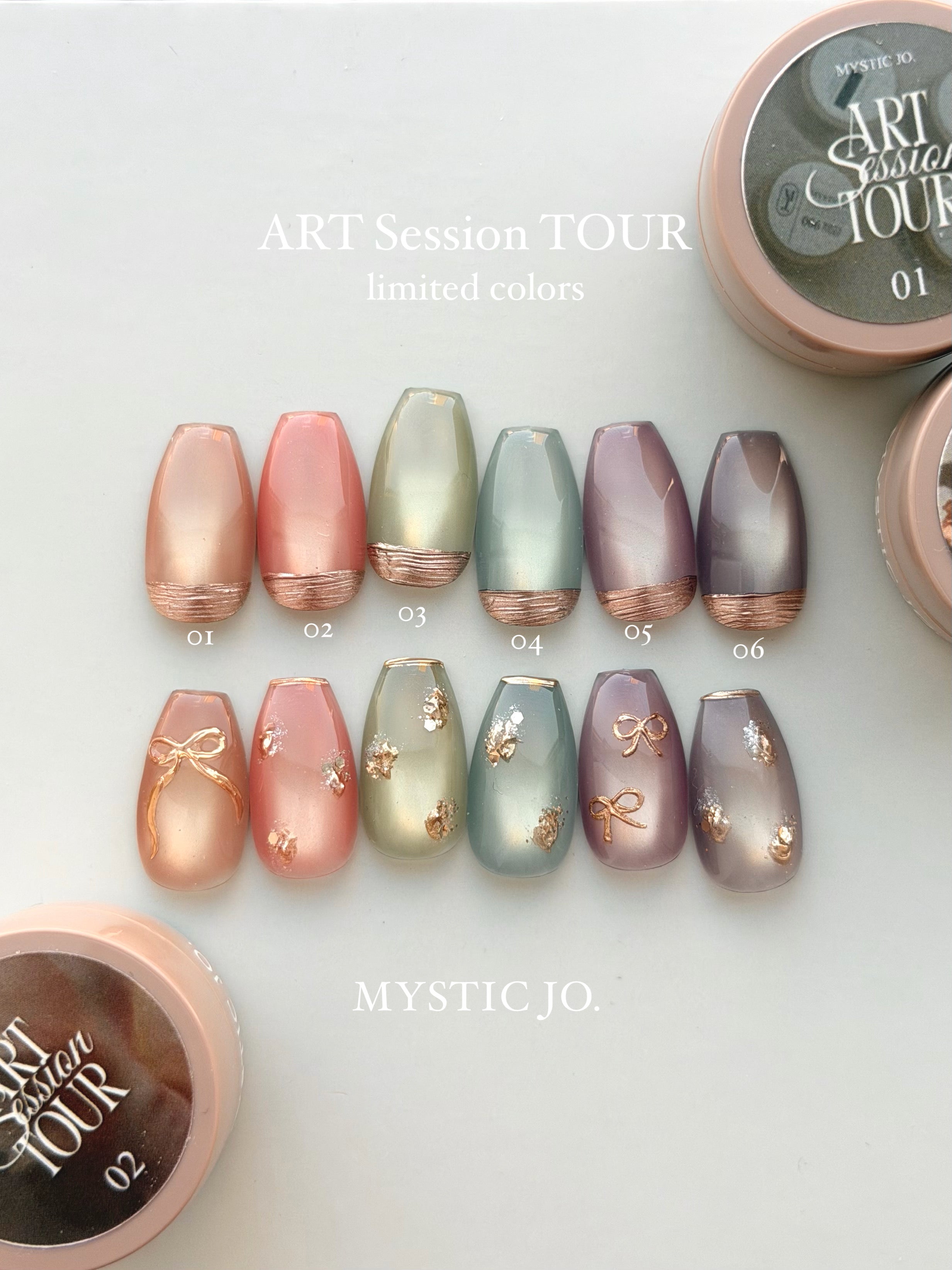 【MYSTIC JO.】ART SESSION TOUR 限定マグネットジェル 全6色セット