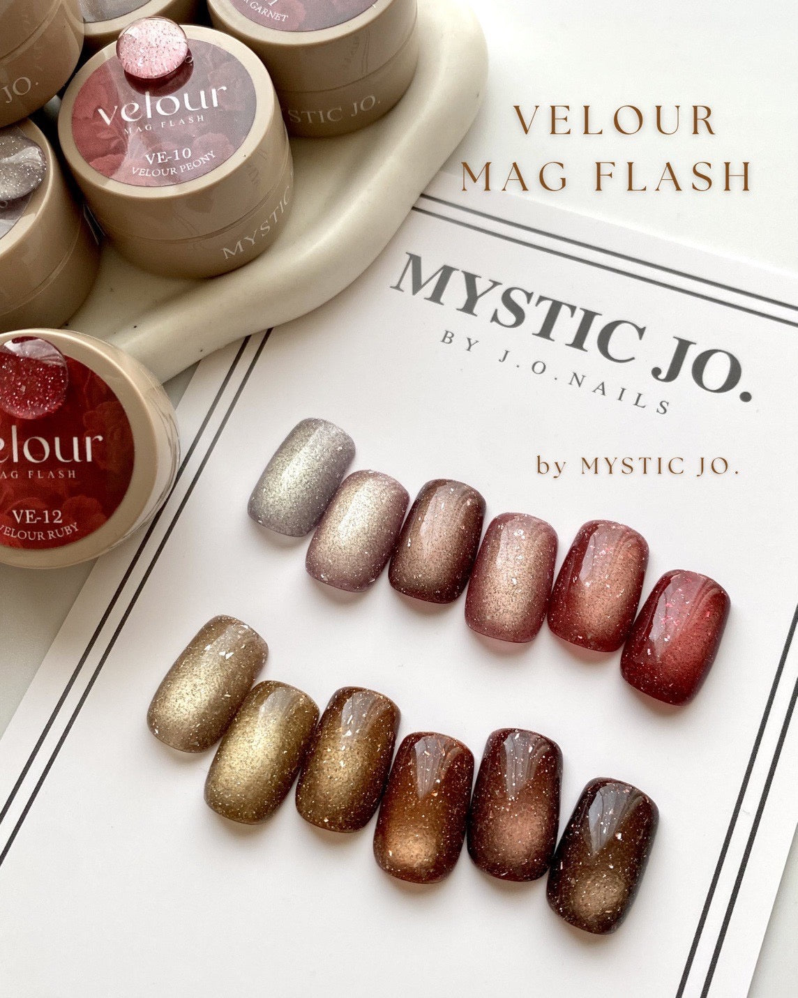 【MYSTIC JO.】VELOUR MAG FLASH / VE-07~12 (6color)