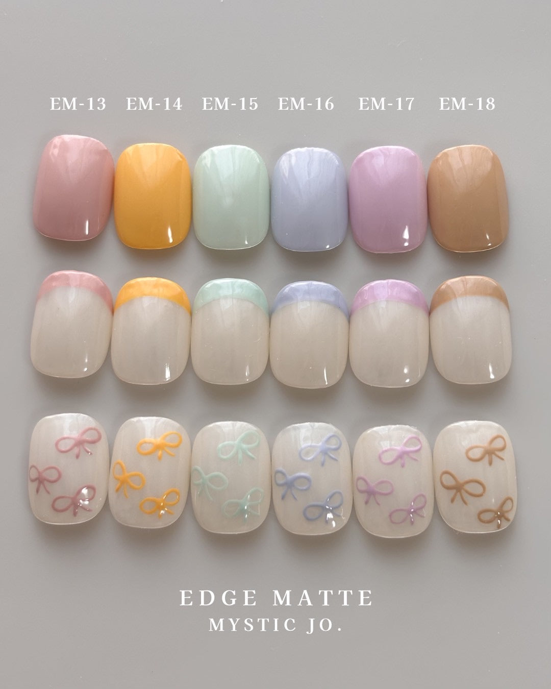 MYSTIC JO.】EDGE MATTE / EM-13~18 (6color) – J.O.ONLINE
