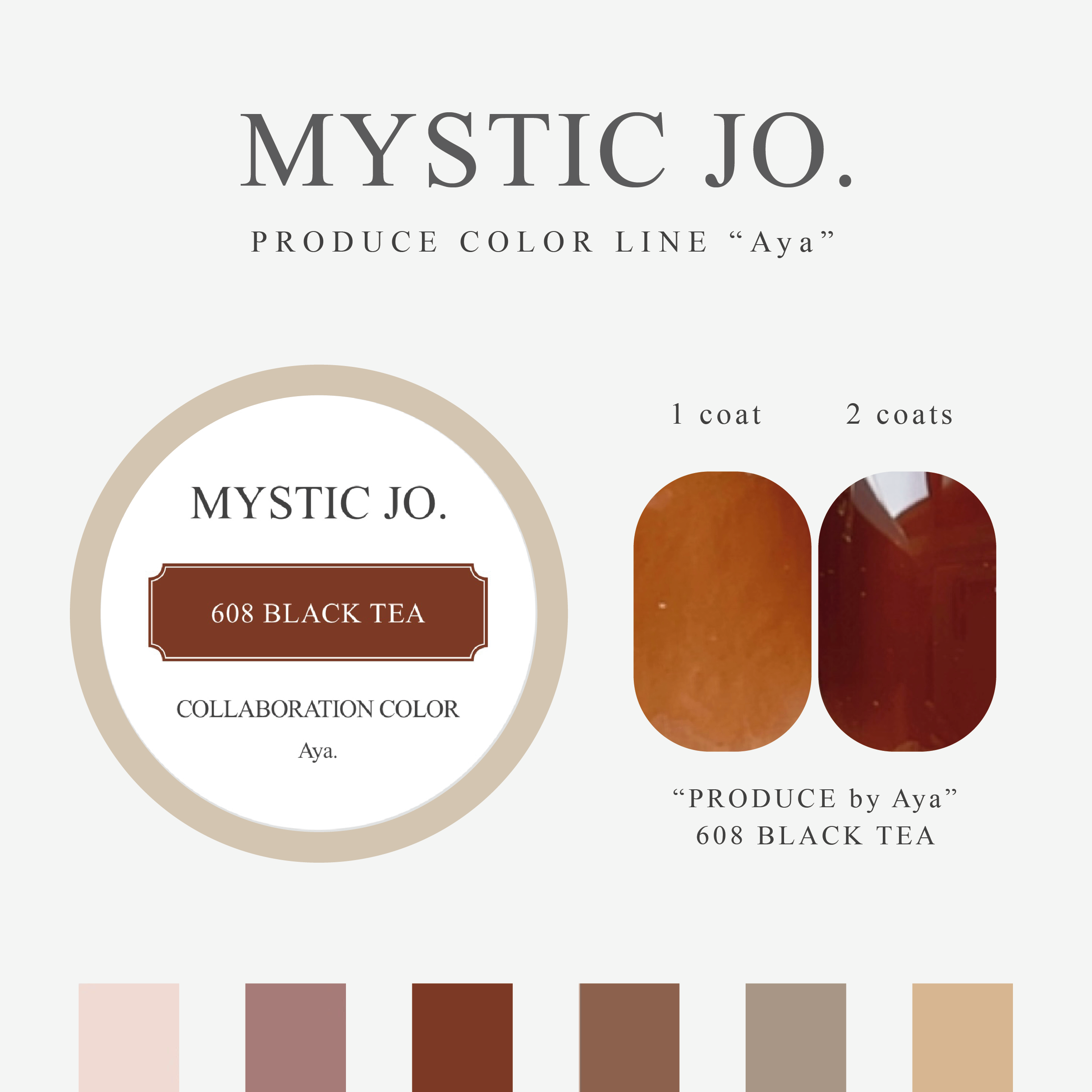【MYSTIC JO.】MYSTIC GEL 606~611 / Aya