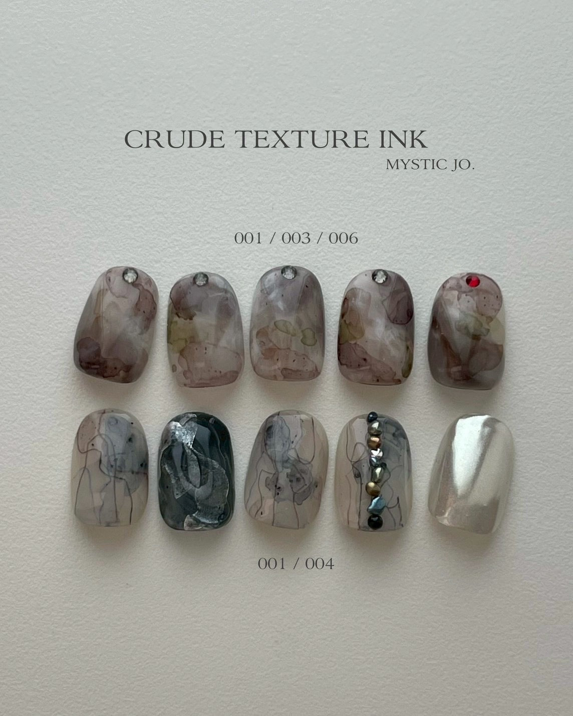 【MYSTIC JO.】CRUDE TEXTURE INK  (6color)