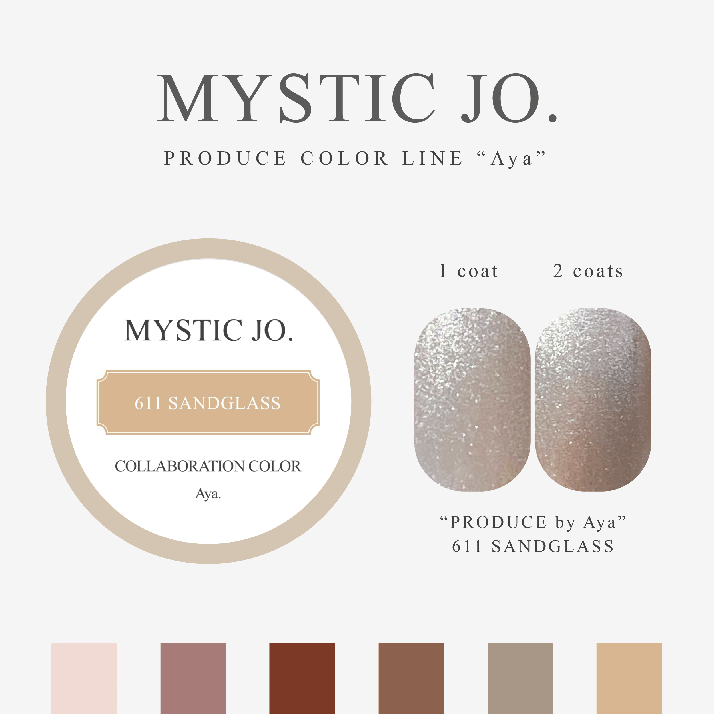 【MYSTIC JO.】MYSTIC GEL 606~611 / Aya