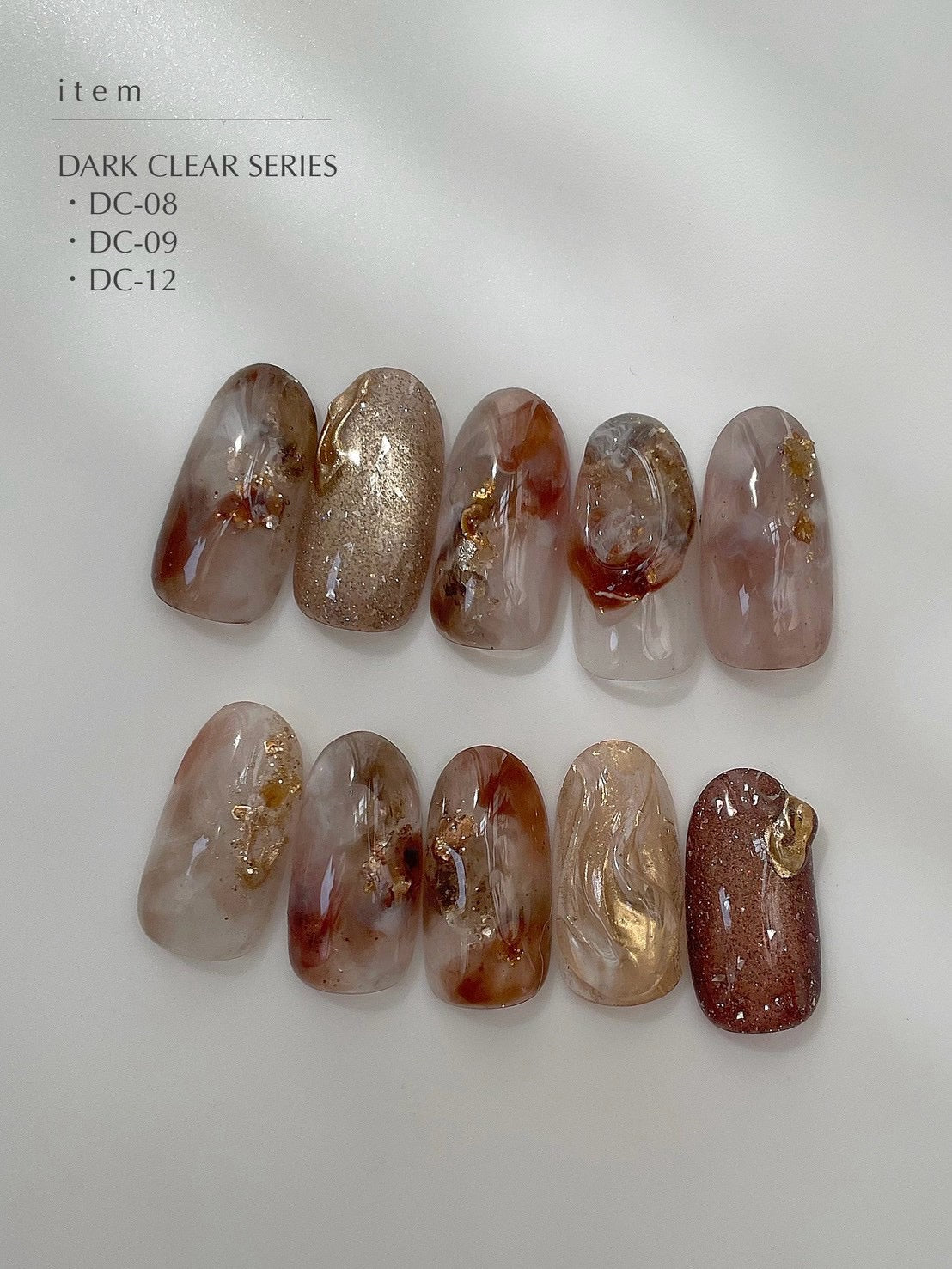 【MYSTIC JO.】DARK CLEAR / DC-08 DARK BROWN