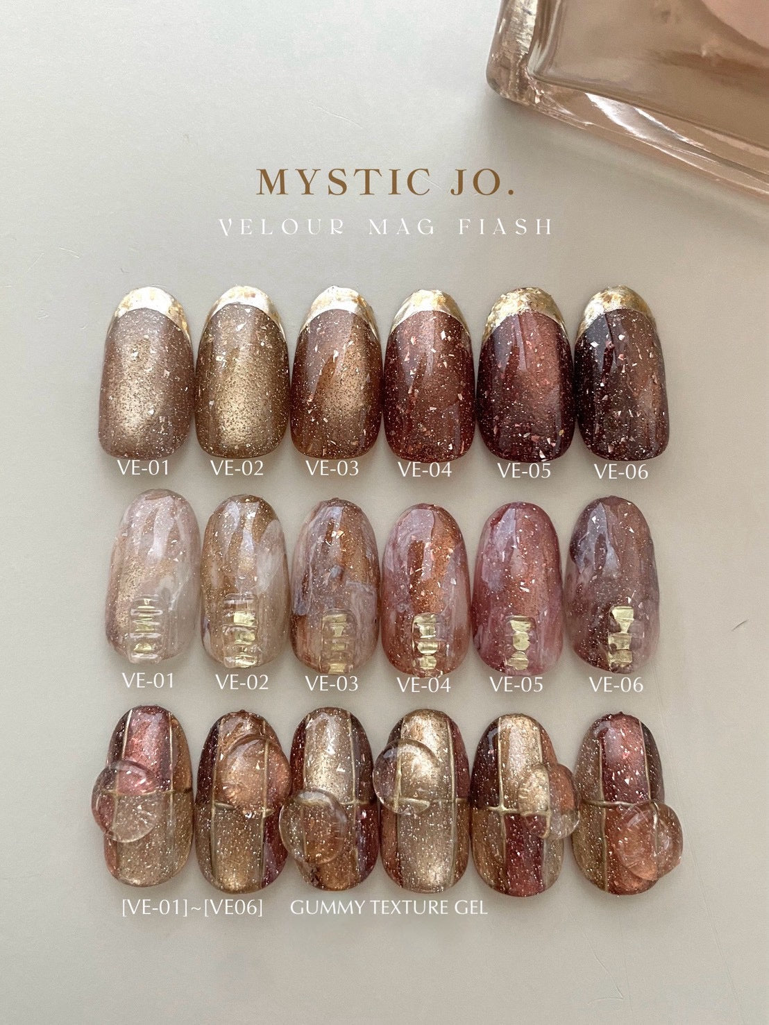 【MYSTIC JO.】VELOUR MAG FLASH / VE-01~06 (6color)