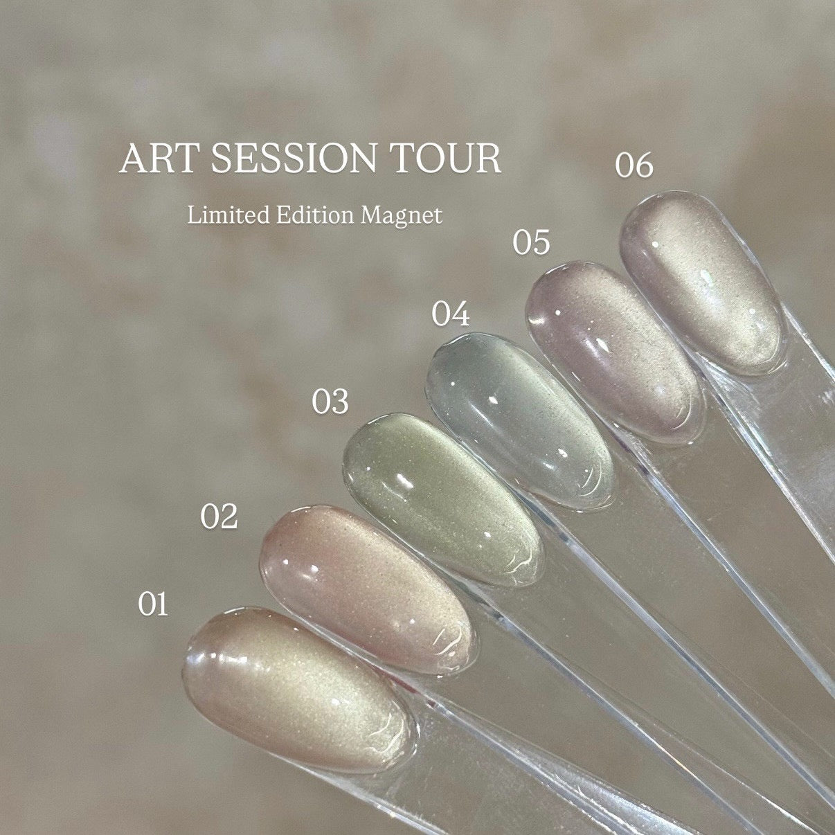 【MYSTIC JO.】ART SESSION TOUR 限定マグネットジェル 全6色セット