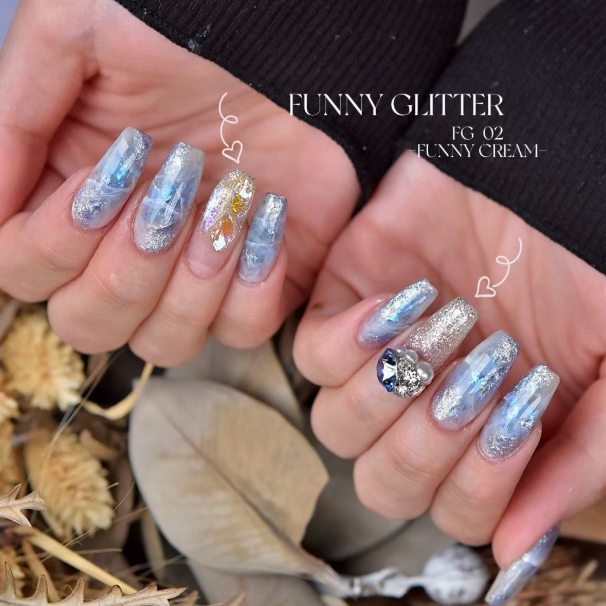 【QUE】FUNNY GLITTER(FG series)全6色
