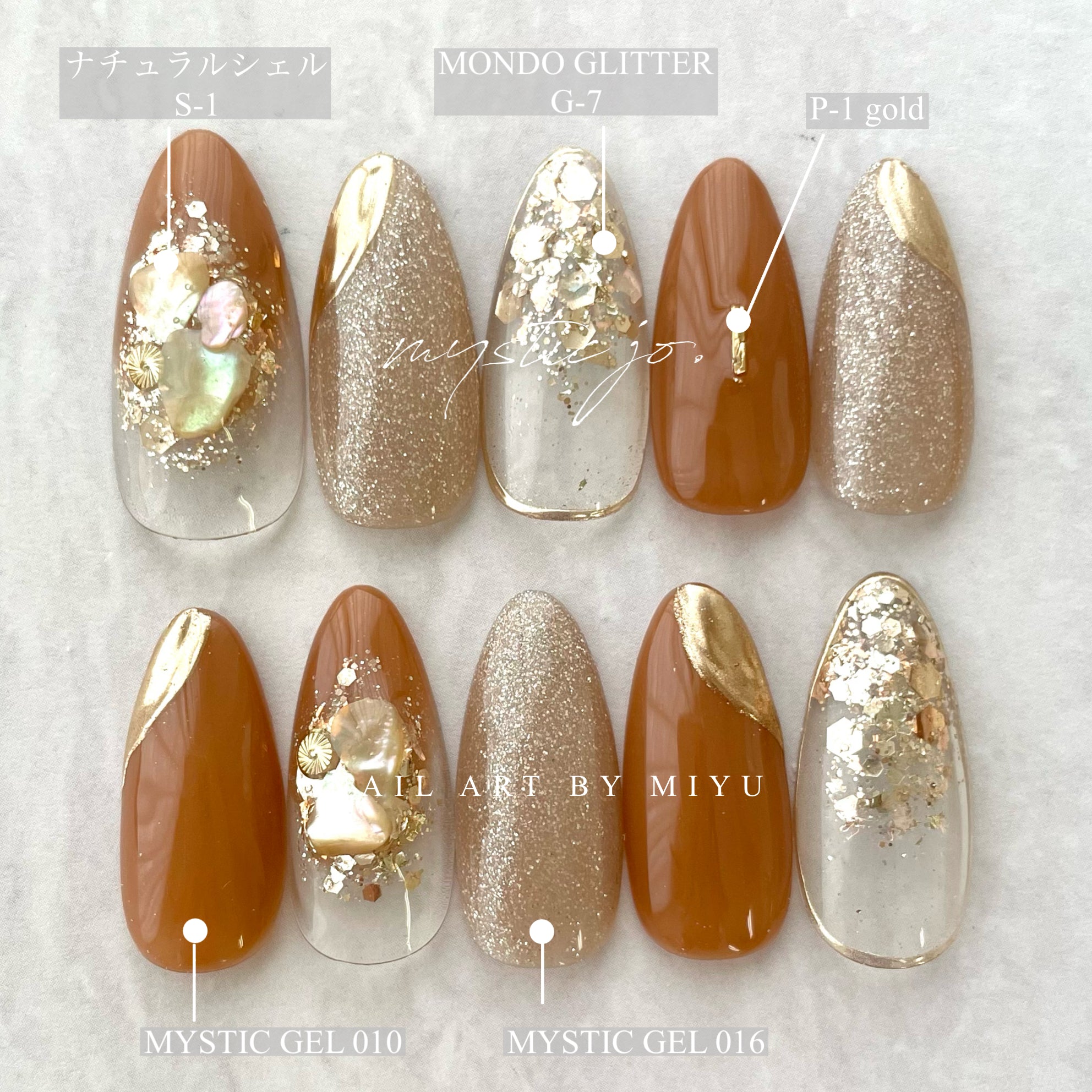 mystic jo. カラージェル 61色セット　カラーチャート付き MYSTIC JO.】MYSTIC GEL 006~011 / 2nd edition – J.O.ONLINE