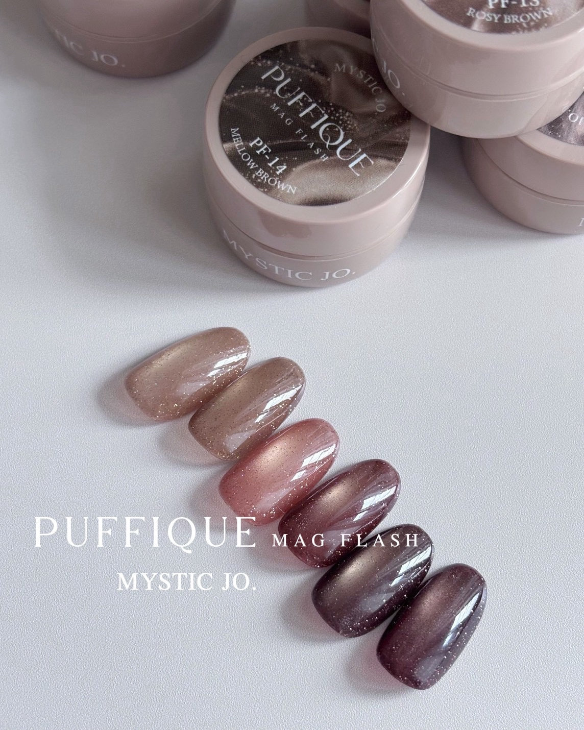 【MYSTIC JO.】PUFFIQUE MAG FLASH / PF-15 PUFFIQUE BRICK BROWN