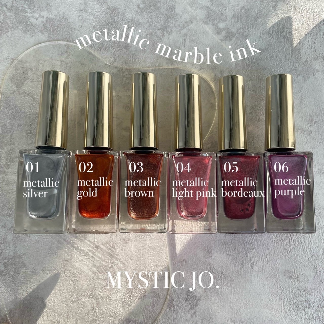 【MYSTIC JO.】METALLIC MARBLE INK