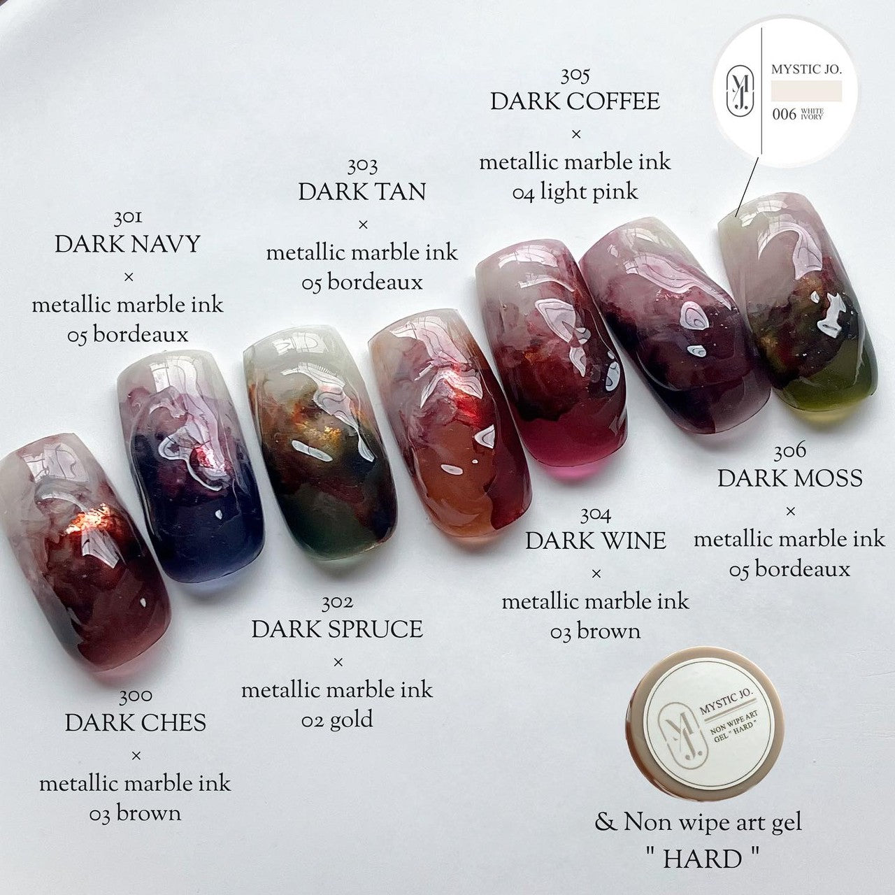 【MYSTIC JO.】DARK CLEAR / 300~306