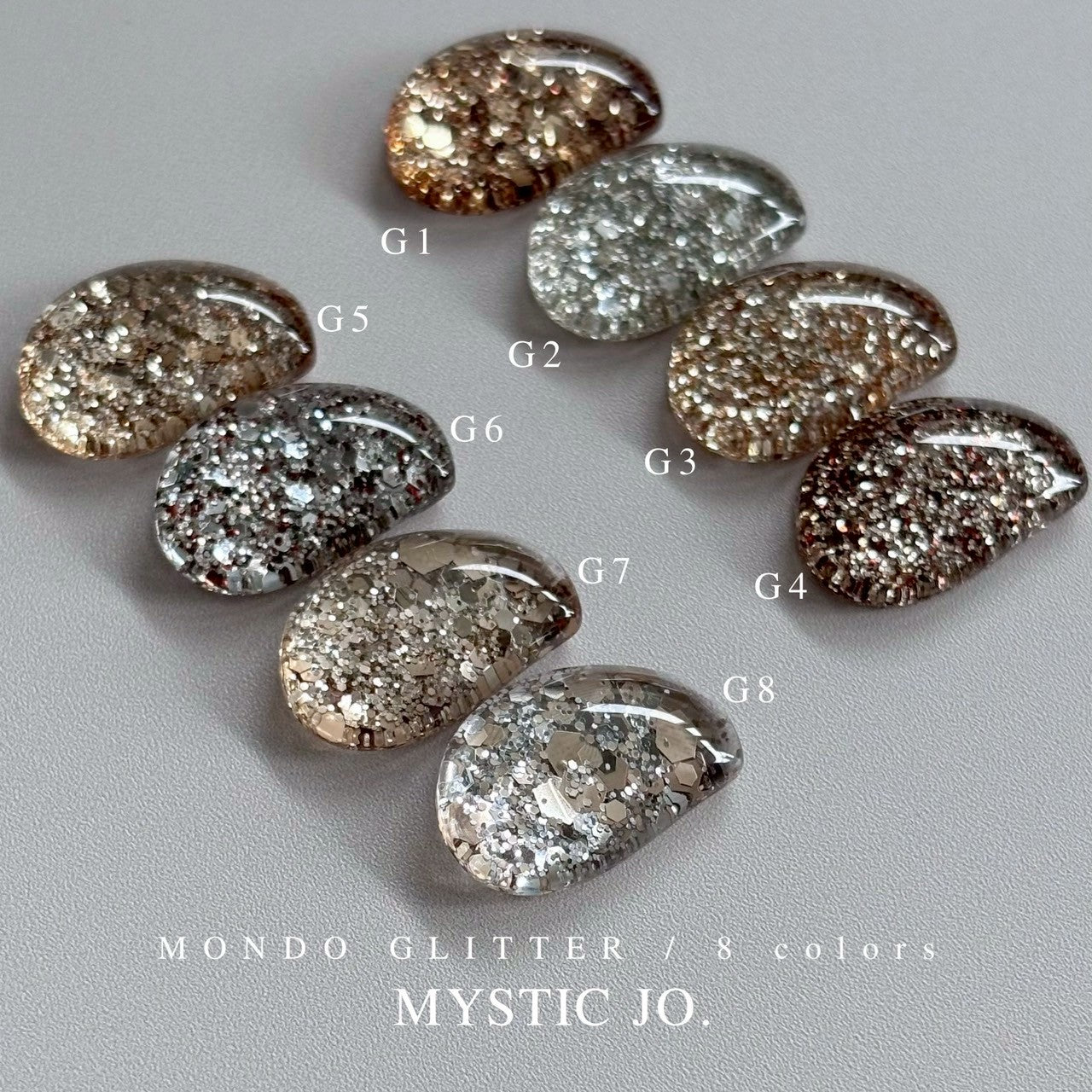 MYSTIC JO. ミスジョ モンドグリッター ソリッド MYSTIC JO.】MONDO GLITTER (8color) – J.O.ONLINE
