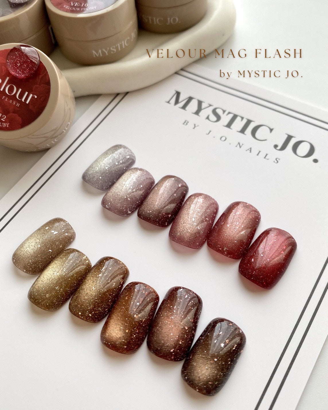 【MYSTIC JO.】VELOUR MAG FLASH / VE-07~12 (6color)