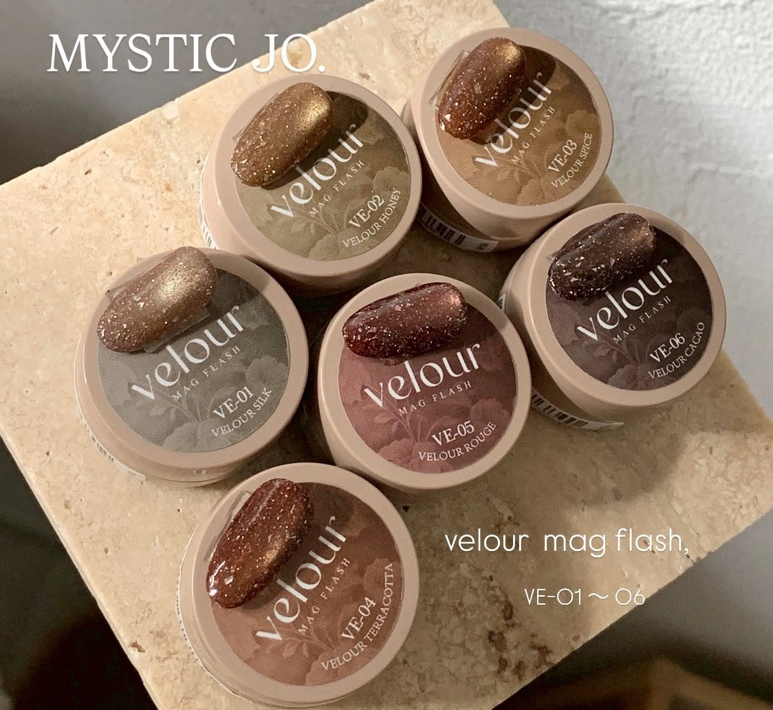 MYSTIC JO.】VELOUR MAG FLASH / VE-01~06 (6color) – J.O.ONLINE