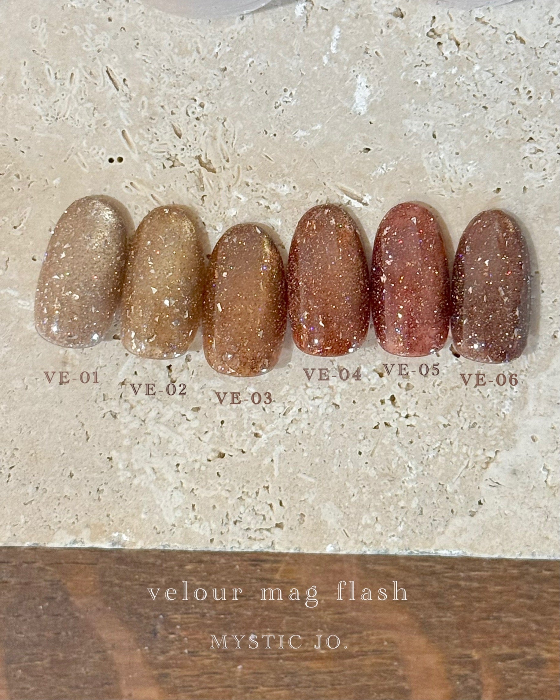 【MYSTIC JO.】VELOUR MAG FLASH / VE-01~06 (6color)