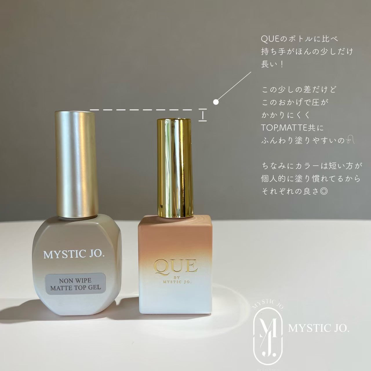 【MYSTIC JO.】ノンワイプ"マット"トップジェル