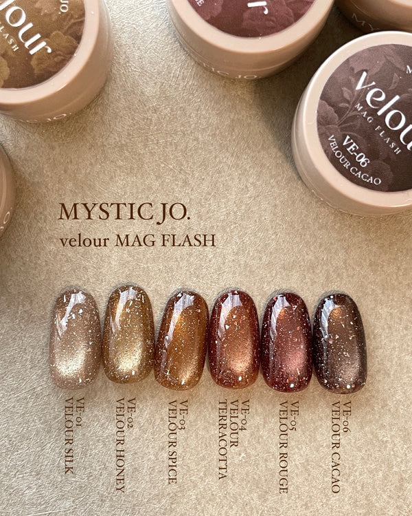 【MYSTIC JO.】VELOUR MAG FLASH / VE-01~06 (6color)
