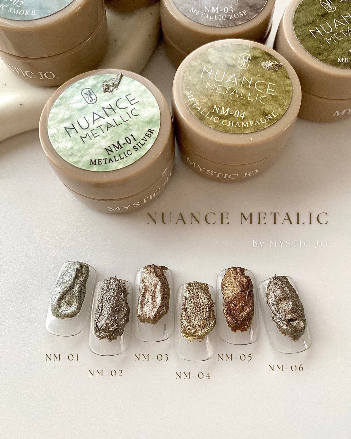 【MYSTIC JO.】NUANCE METALLIC (6color)