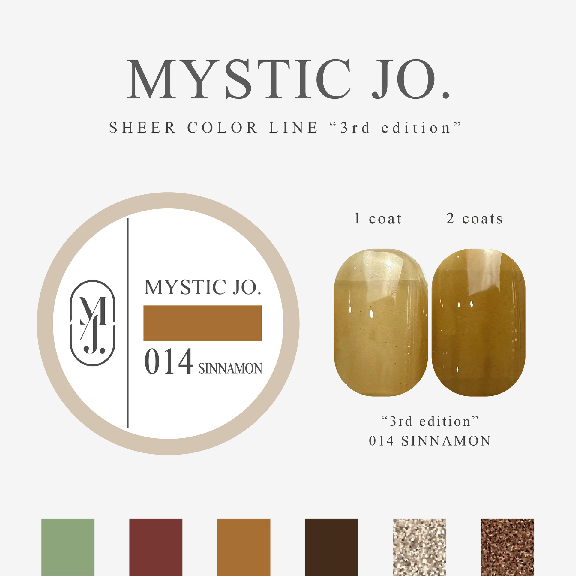 MYSTICJO ジェル　セット MYSTIC JO.】MYSTIC GEL 012~017 / 3rd edition – J.O.ONLINE