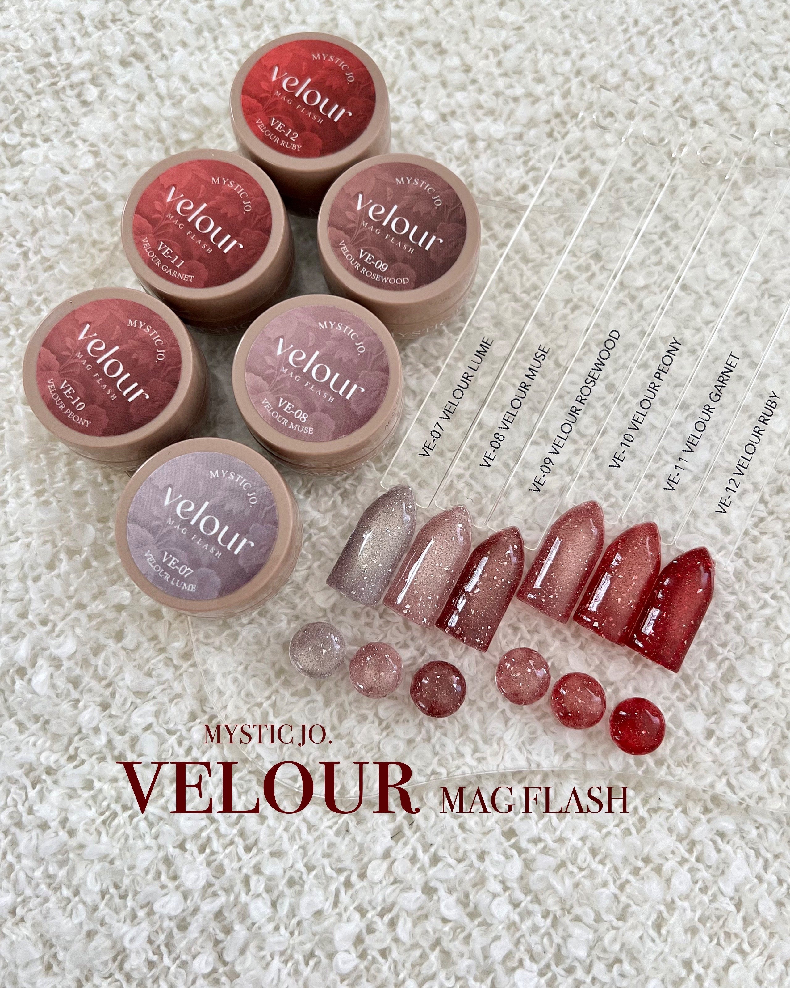 【MYSTIC JO.】VELOUR MAG FLASH / VE-07~12 (6color)