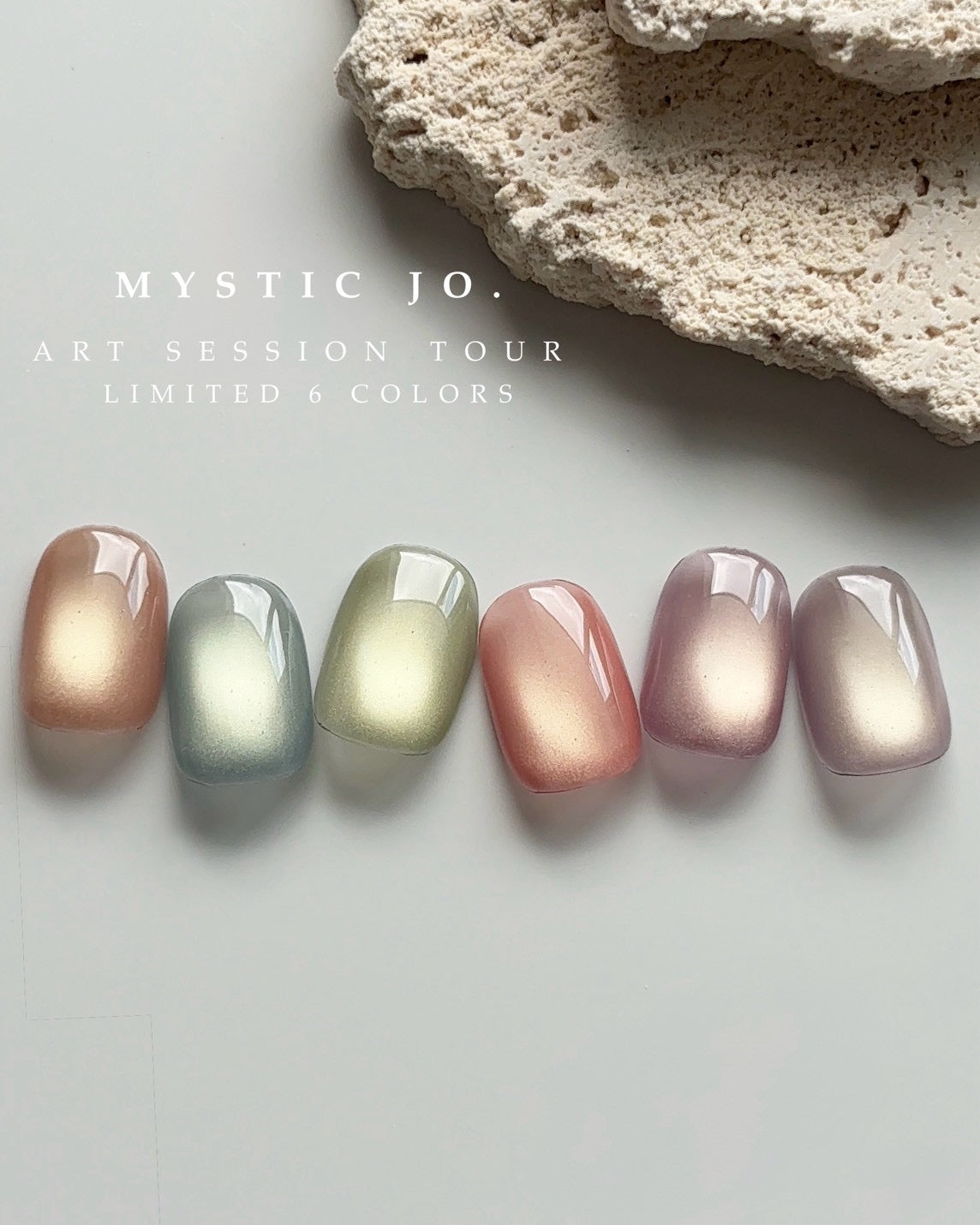 【MYSTIC JO.】ART SESSION TOUR 限定マグネットジェル 全6色セット