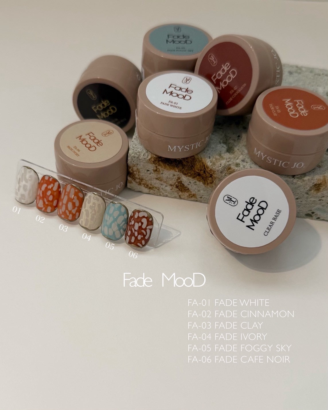 【MYSTIC JO.】FADE MOOD(CLEAR BASE+6color)