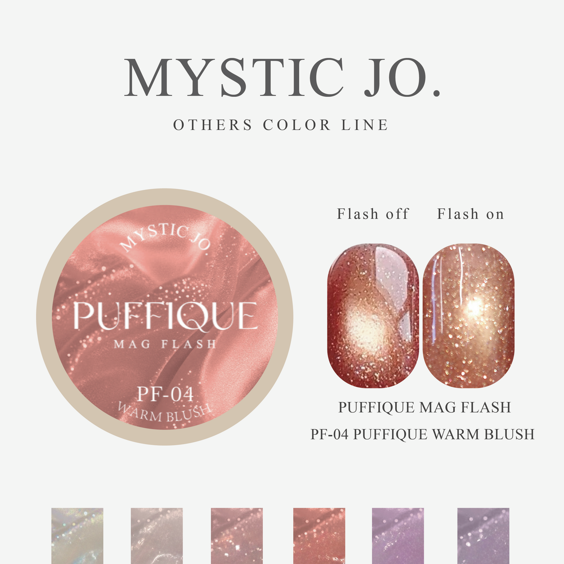 QUE ネイルカラー 6個セット　ミスティックジョー　マグネット　フラッシュ MYSTIC JO.】MIST MAG FLASH(6color) – J.O.ONLINE