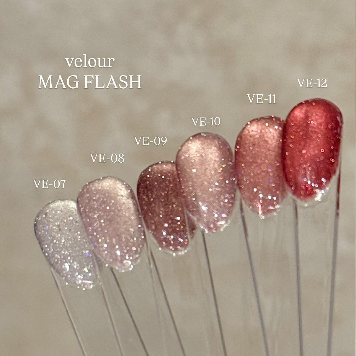 【MYSTIC JO.】VELOUR MAG FLASH / VE-07~12 (6color)