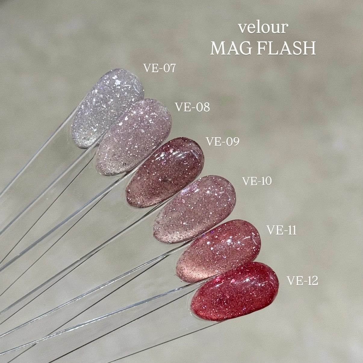 【MYSTIC JO.】VELOUR MAG FLASH / VE-07~12 (6color)