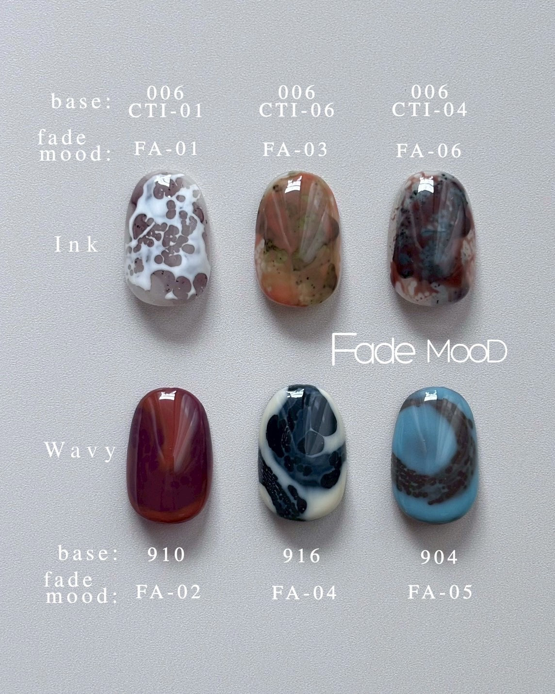 【MYSTIC JO.】FADE MOOD(CLEAR BASE+6color)