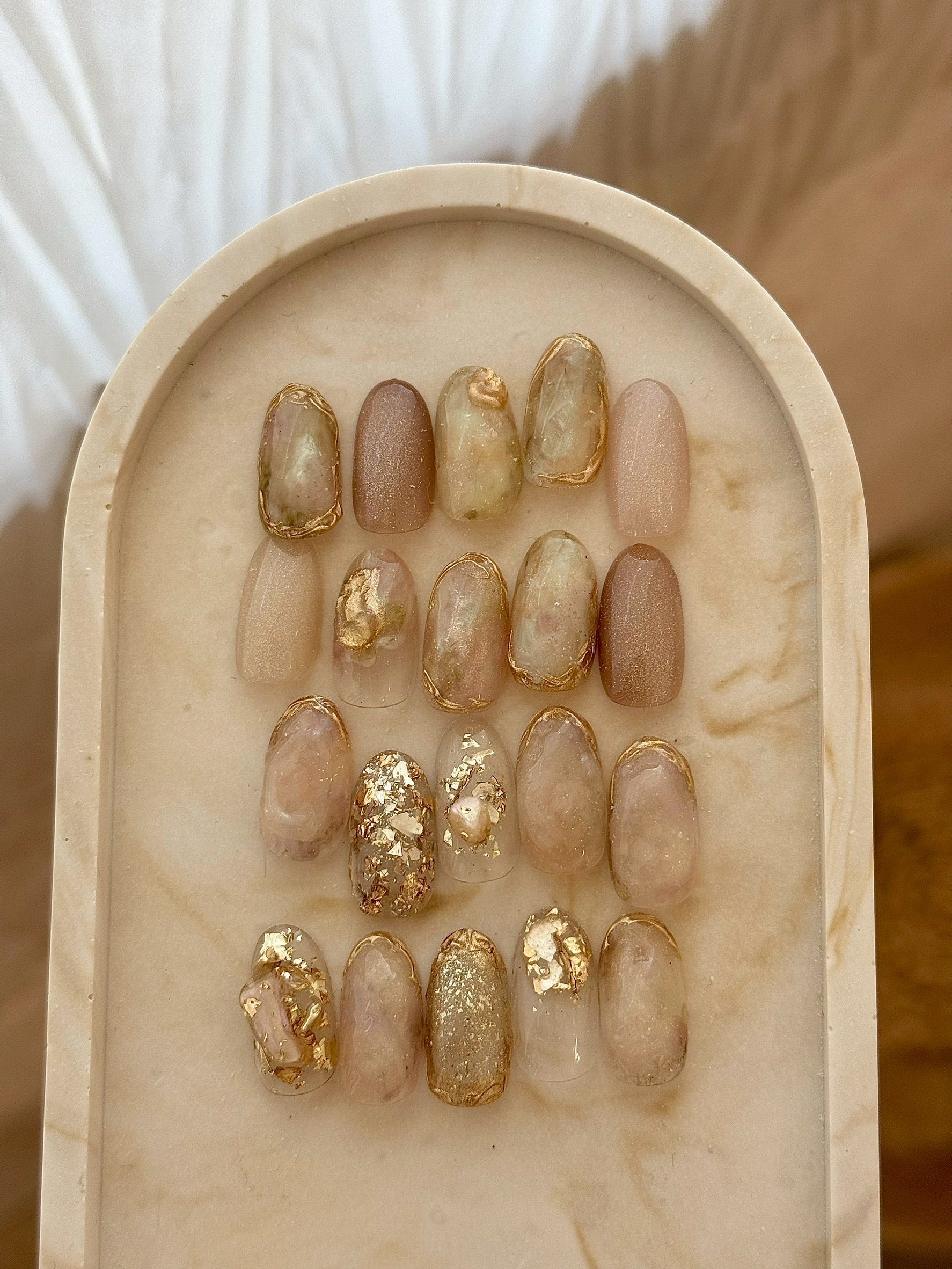 【atelier MELLOW】marble plate “beige”