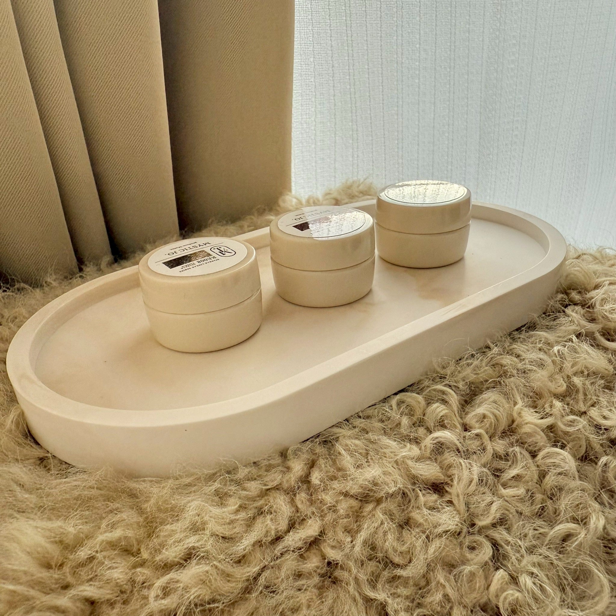 【atelier MELLOW】marble plate “beige”